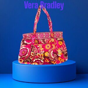Vera Bradley Little Betsy Shoulder Bag - Carnaby Red Orange Floral